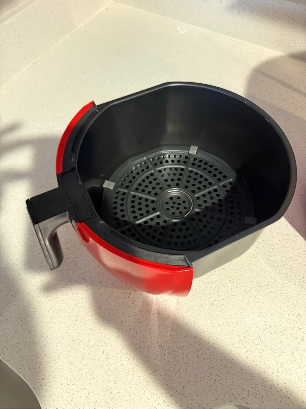 Red Digital Air Fryer with Touch Controls